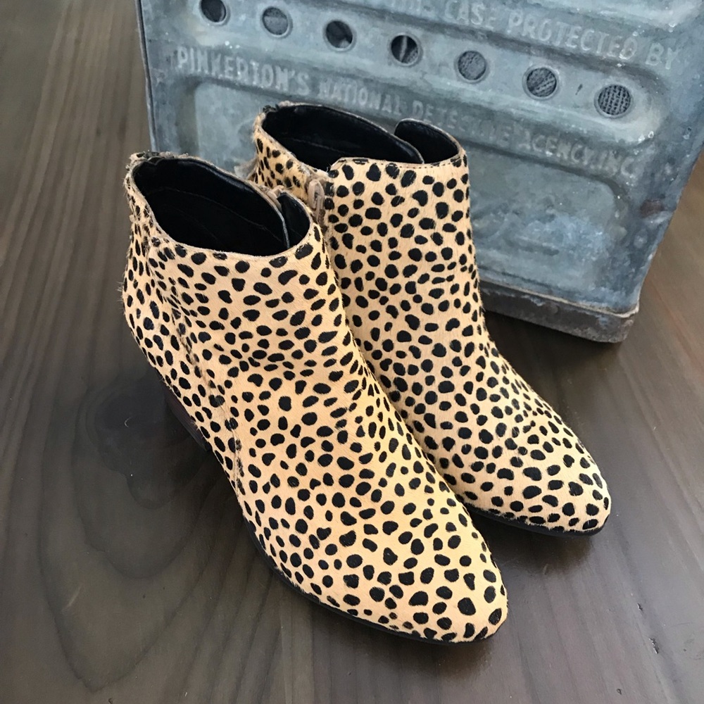 Sole Society River Cheetah print Ankle boots